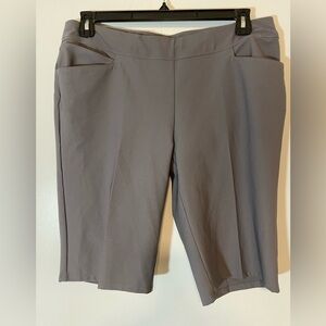 Adidas Women’s Golf Pull On Gray Bermuda Shorts